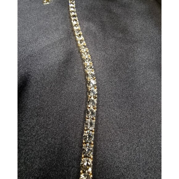 Park Lane Limited Edition Gold-Tone Bracelet With Smoky Rhinestones Adjustable C - Picture 8 of 9